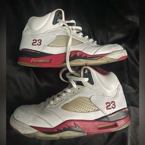 Air Jorden 5 Retro Fire Red 2013